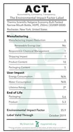 Nalgene™ Narrow-Mouth Economy HDPE Bottles: Bulk Pack, Assembled